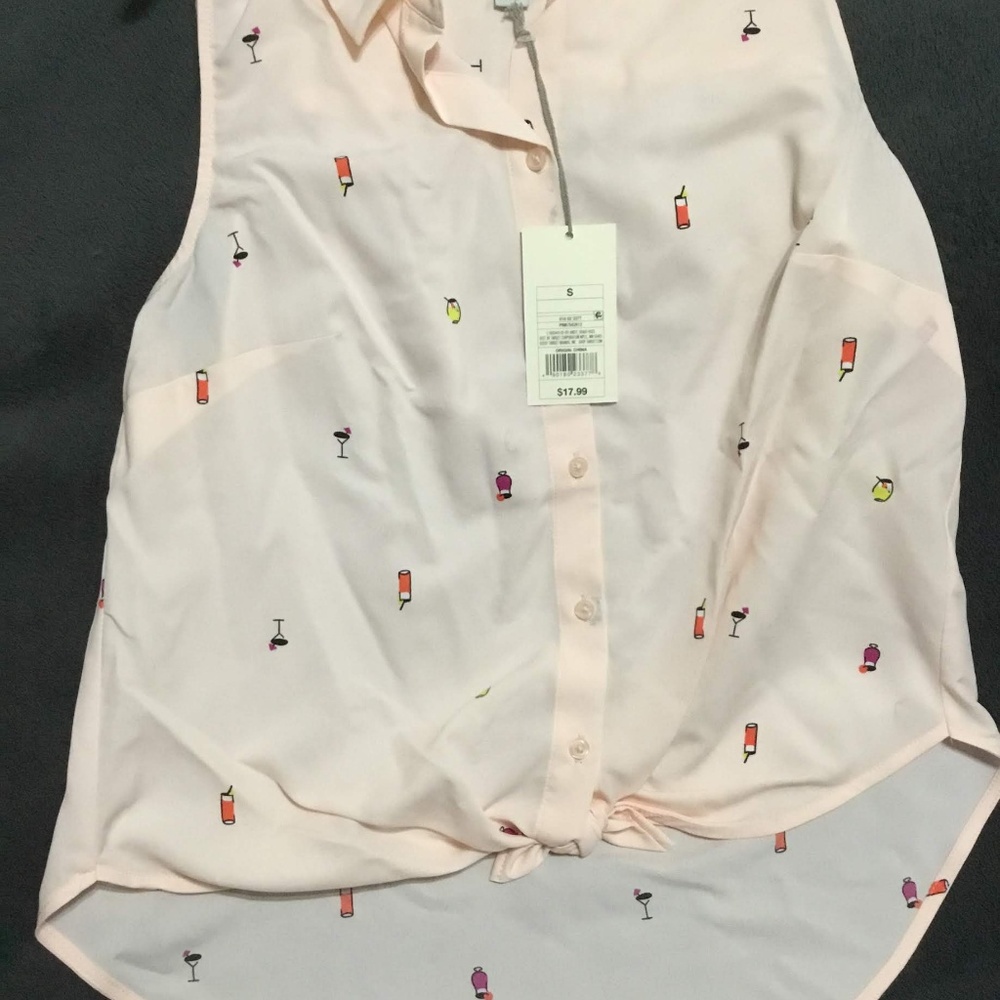 A New Day Sleeveless Mini Cocktail Blouse/Shirt